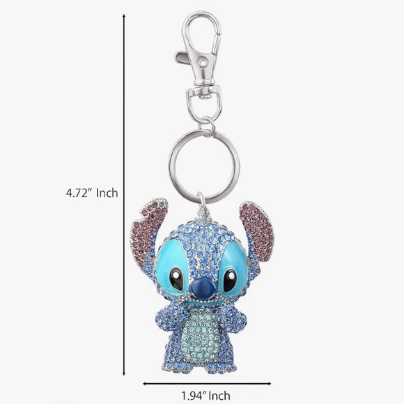 Disney Stitch Rhinestone Key Chain - Picture 2 of 2